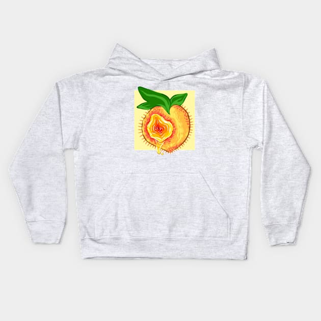 Peachy Keen Kids Hoodie by Daisebug